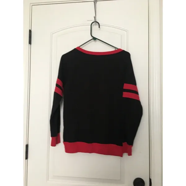 Women's Juniors Sweatshirt Batman Harley Quinn Ringer Size M Multi-Color - Image 8