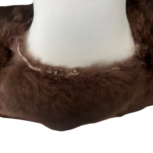Genuine‎ Fur Vest Size Medium Brown - Image 4