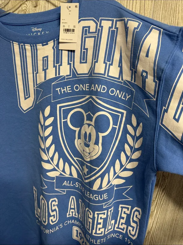 Disney Blue Mickey Graphic Pullover - Image 6