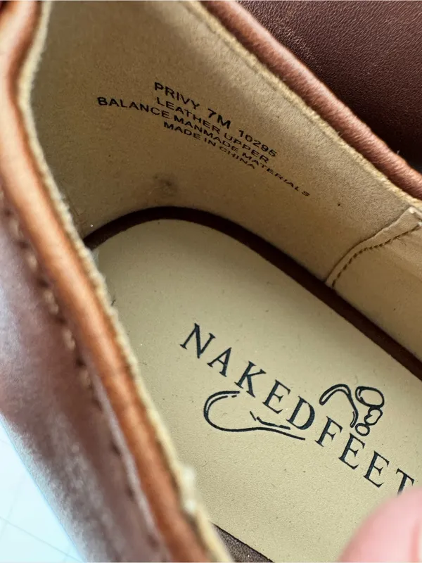Naked Feet Mauve Platform Loafers with Chain Detail - Image 9