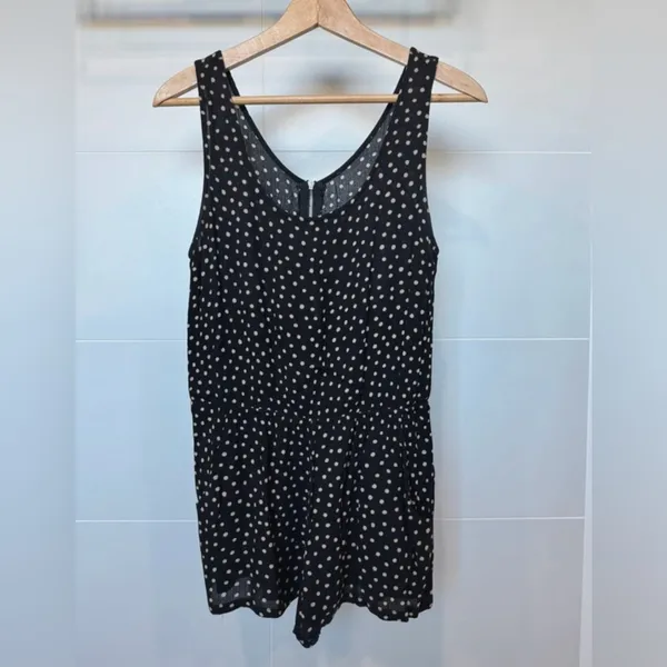 Forever 21 Black Polka Dot Romper |‎ Size Small - Image 2