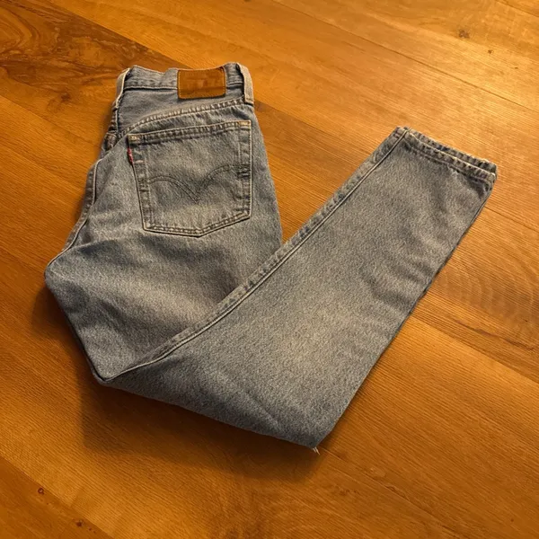 501 Levi's Waist Size 25 Length 28 Levi Strauss Denim Blue Jeans Ripped … - Image 2