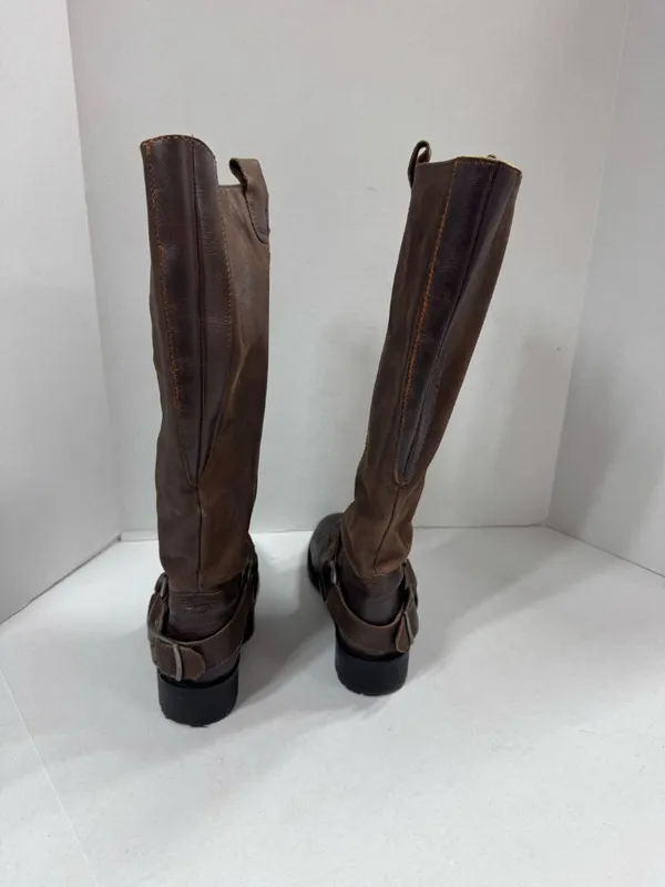 Cole Haan Harness-Style Brown Leather Riding‎ Boots - Size 37.5 - Image 15