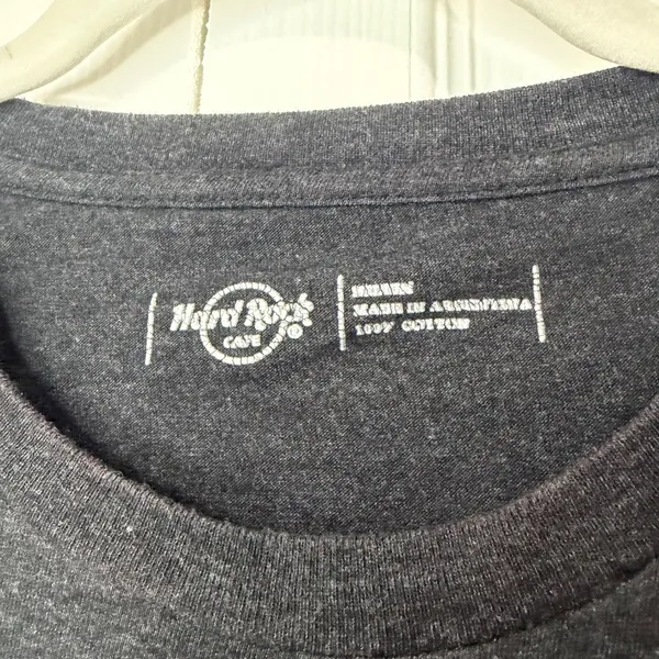Hard Rock Cafe Burnout Ushuaia Dark Grey T-Shirt - Image 3