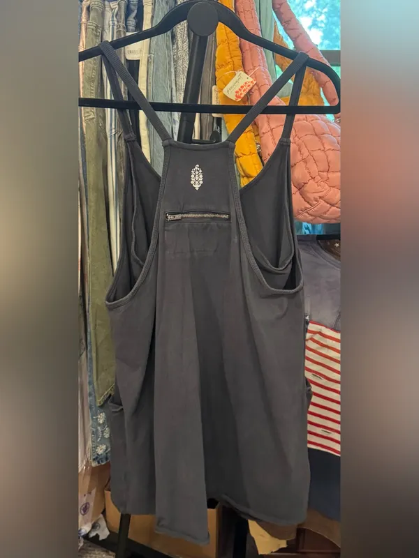 NWOT Free People FP Movement Hot Shot Mini Dress - black - large - Image 9