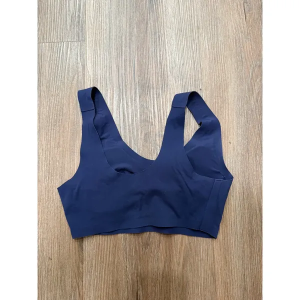 Aerie Smoothez Navy Blue‎ Seamless Bralette Molded Cup Scoop Neck Womens XS - Image 2