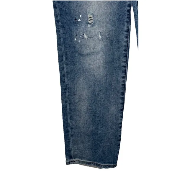 Risen Women's Jeans Distressed Sierra Mid-Rise Tapered Leg Denim‎ RDP5269 13/31 - Image 3