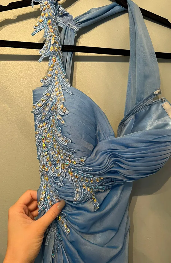 La Femme Blue Formal Dress - Image 6