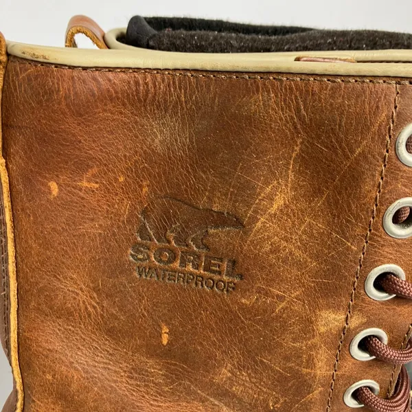 Sorel 1964 premium waterproof boots insulated leather rubber women's size‎ 10 - Image 2
