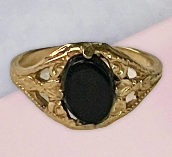 Vintage seta stamped ring - Image 3