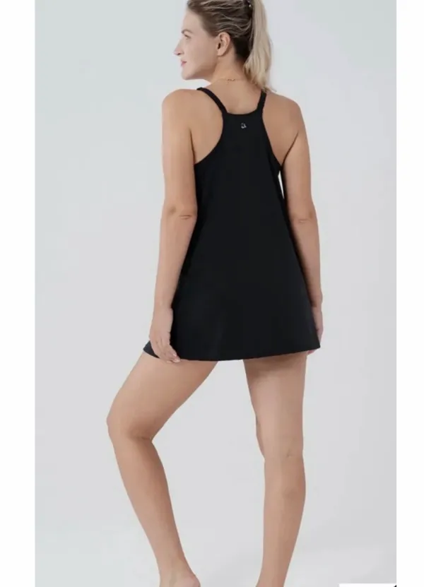 NEW Black Breezy-Comfort Mini Maternity Dress Romper - Image 3