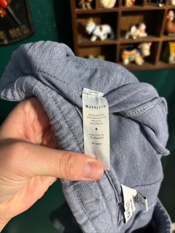 Athleta FARALLON Blue Shorts Size 8 Heathered 4” - Image 4