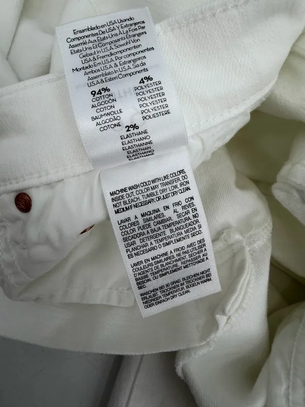 Mother Jeans Women’s 29 White Denim the Insider Crop Step Fray 1157-753 26” - Image 9