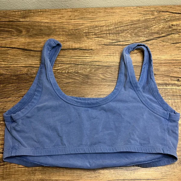OFFLINE by Aerie OG Real Me Longline Sports Bra Crop Tank Blue XL - Image 2