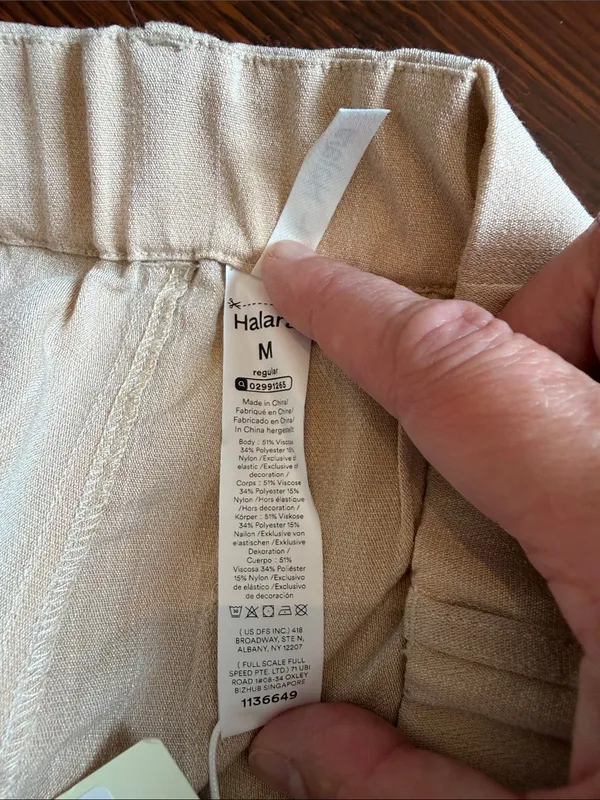 Halara High Waisted Wide Leg Casual Linen-Feel Pants, medium - Image 6