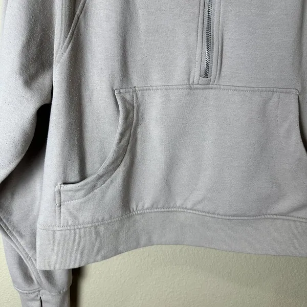 Danskin Cropped Quarter Zip Half Zip Sweatshirt Size XL Extra Large - Image 4