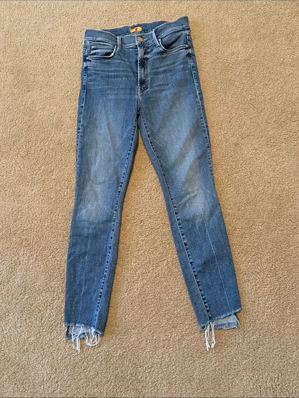Mother Stunner Zip Ankle Step Fray Jeans - Image 3
