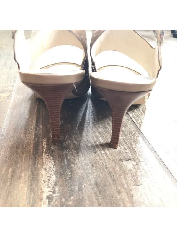MICHAEL Michael Kors Leather Strappy Heels Size 8.5 - Image 7