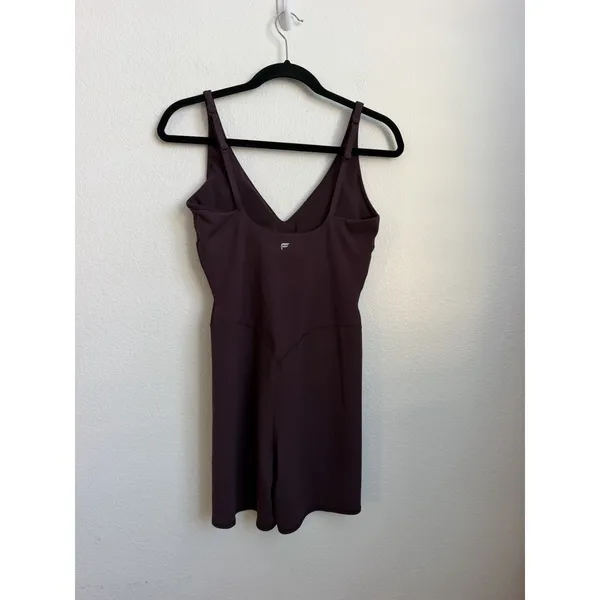 Fabletics Women’s PureLuxe TLC Short Jumpsuit 4" Size Small Oxblood - Image 4