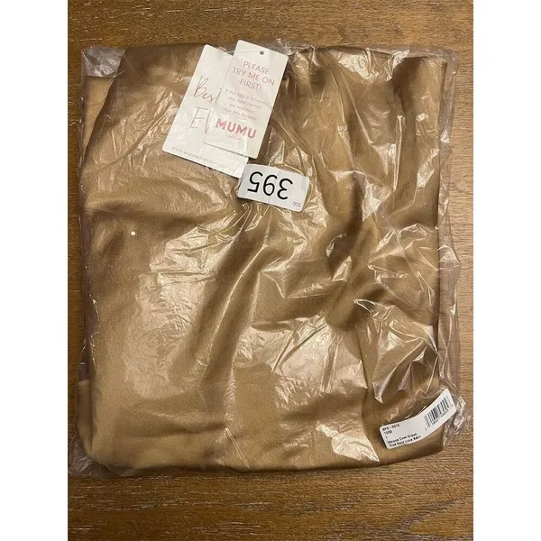 Show Me Your Mumu Women's Gold Verona Cowl Midi Dress Size L Party/Cocktail - Image 5