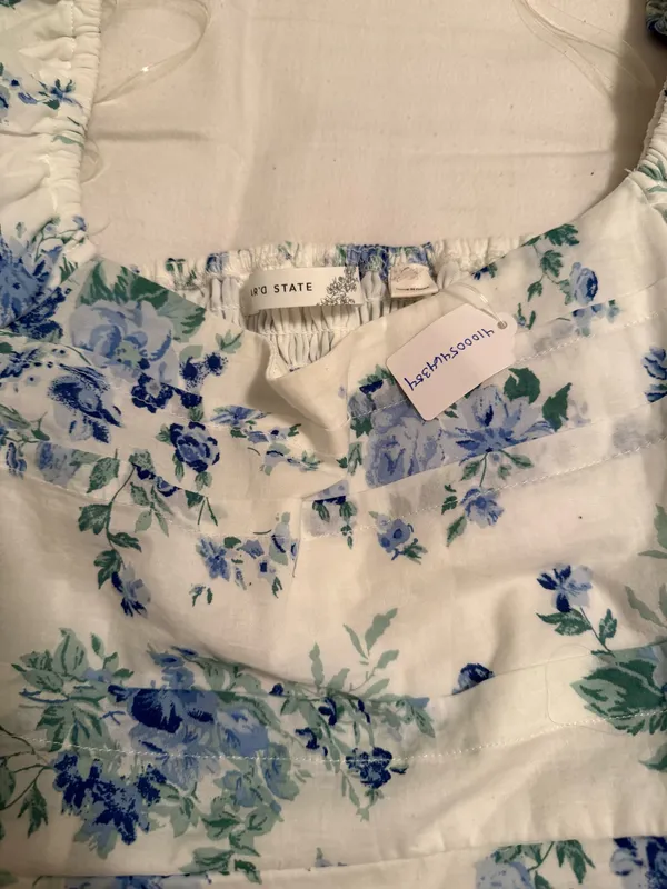 Altar'd State Dress Floral Blue - Image 2