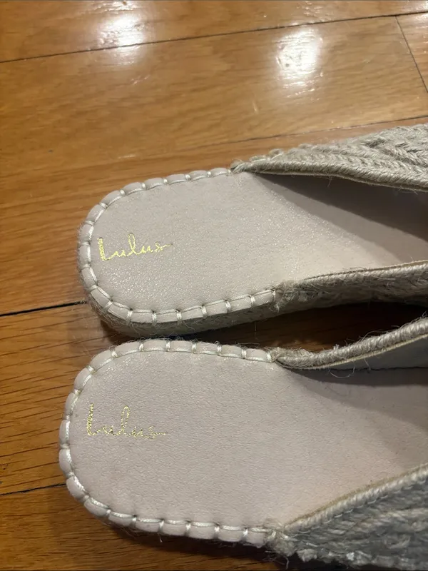 Lulu's Taupe Knit Crossover Slide Mules - Image 2