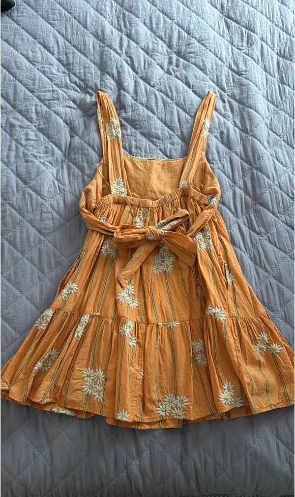 Orange Urban Outfitters Dress Floral - Image 3