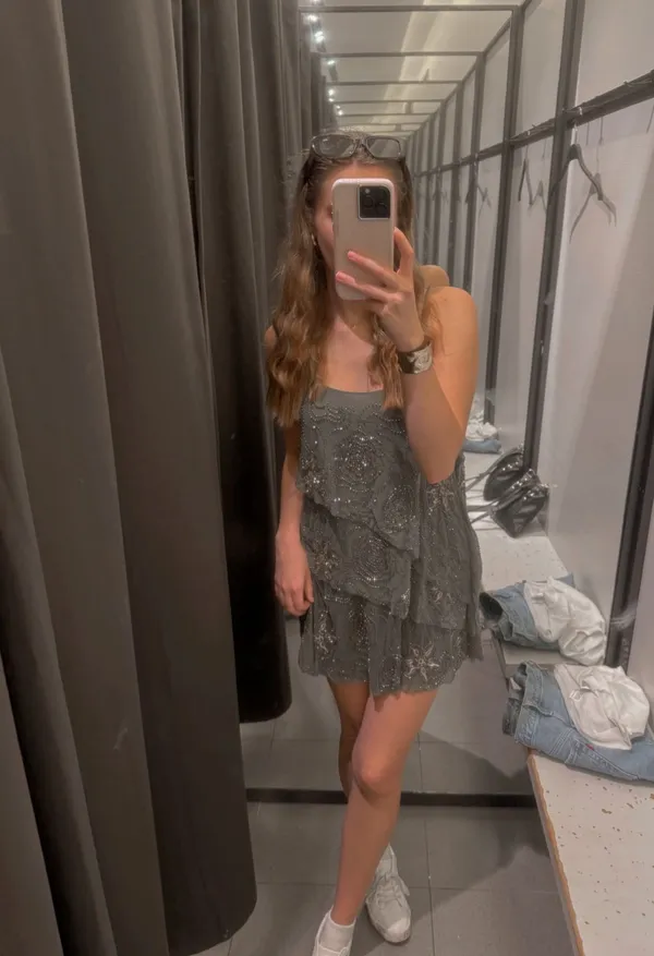 ZARA Beaded Dress - Image 3