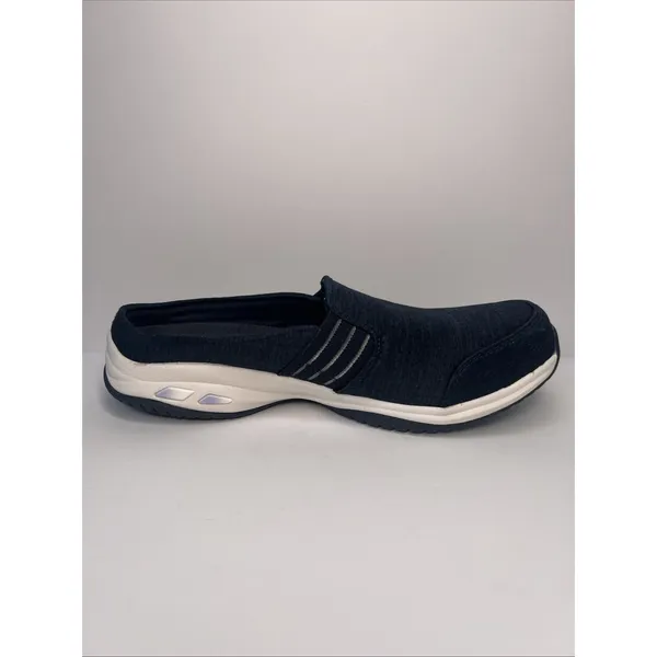 Skechers Women's 8.5 Navy Relaxed Fit Air-Cooled Memory Foam Slip On Shoes - Image 13