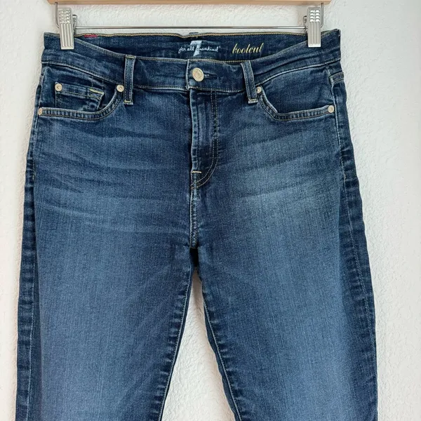 7 For All Mankind Womens Jeans Size 29 Blue Denim Bootcut Medium Dark Wash - Image 2