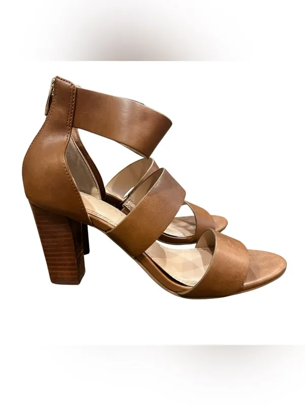 Kelly & Katie Charlotte Brown Strappy Block Heel Sandals Size 8 - Image 4