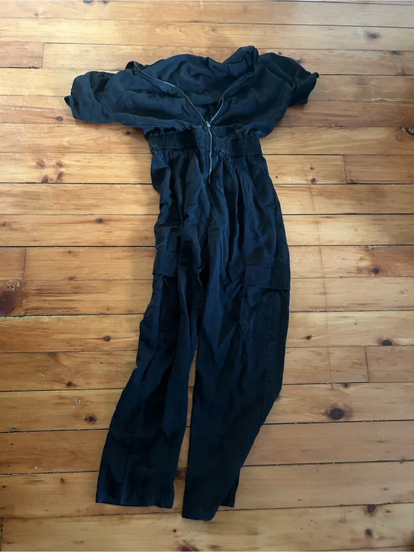 VUORI Short Sleeve Coastline Jumpsuit ~ Black XS twill - Image 3