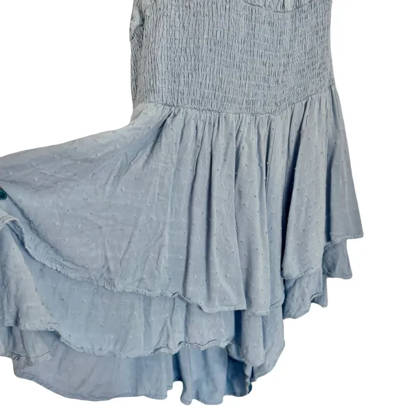 Princess Polly Light Blue Love Galore Smocked Ruffle Shorts Romper size 20 - Image 9