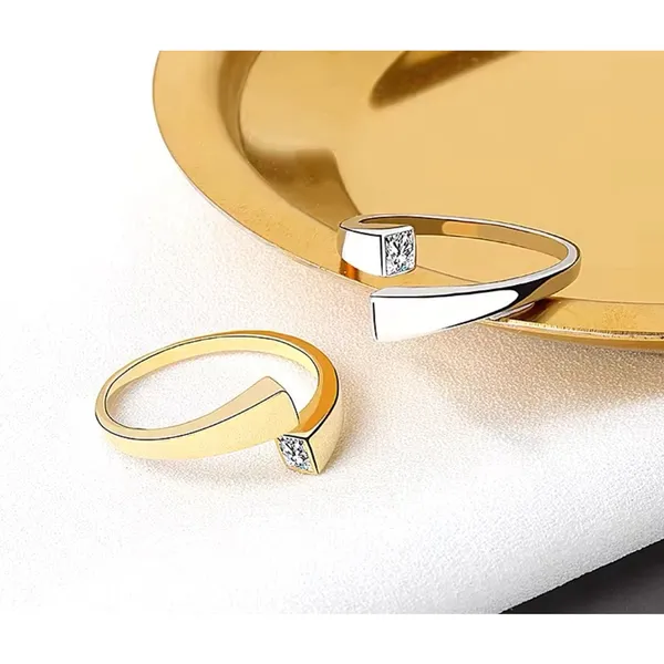 Sparkling Bypass Ring | 14k Over Sterling Silver‎ NEW - Image 9
