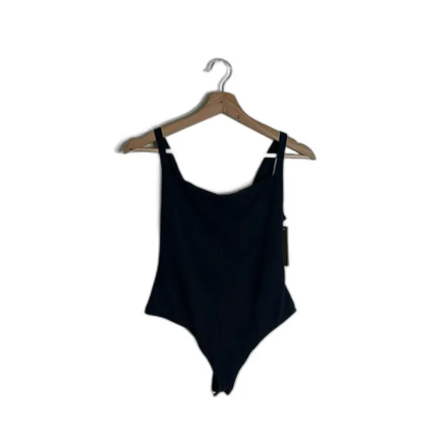 Skim‎ fits everybody square neck bodysuit in the color onyx size large - Image 2
