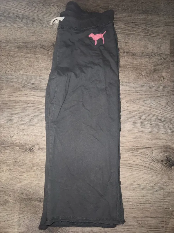 PINK Victoria’s Secret VINTAGE 2006 OG VS PINK Y2K CROPPED SWEATPANTS - Image 3