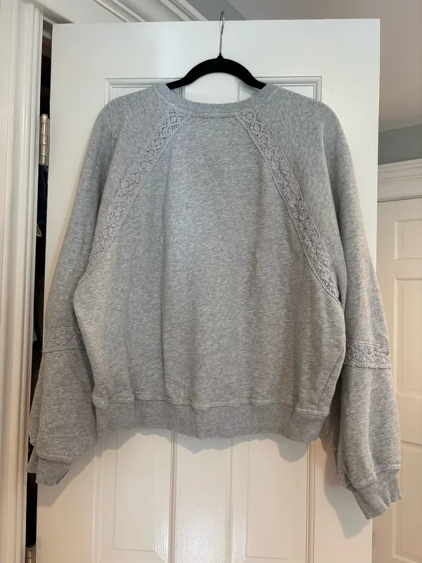 Aerie Lace Trim Crew Neck - Image 2