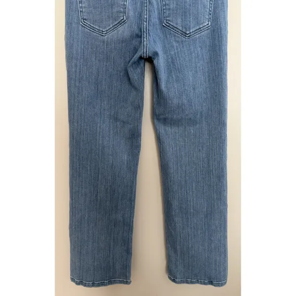 AYR The Pop Straight Jeans High Rise Medium Wash Stretch Denim Women's Size 27 - Image 6