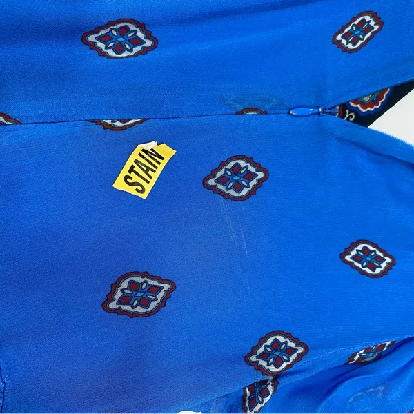 FARM Rio Anika Tiles Blue Maxi Dress Size XS - Image 8