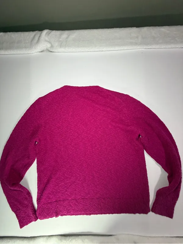 J. Crew Women's V-Neck Sweater in Fuchsia Pink - Image 6
