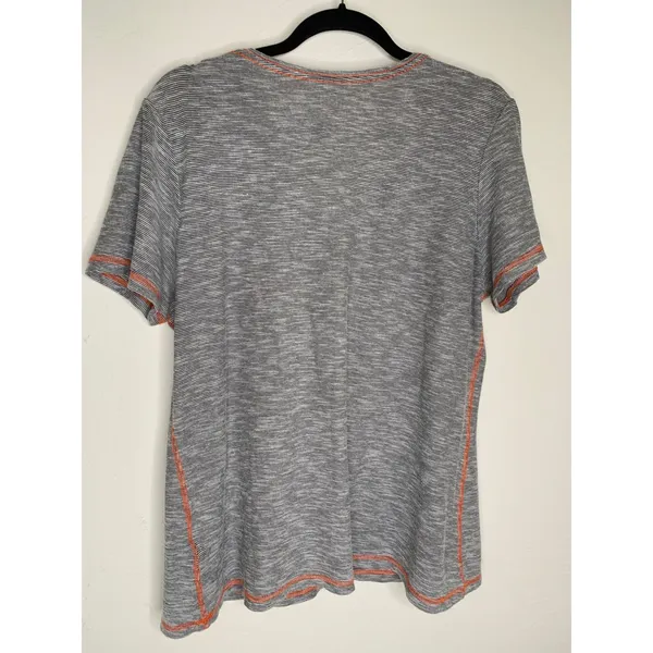 Denver Broncos Gray V Neck T shirt NFL Team Apparel Sz XXL - Image 6