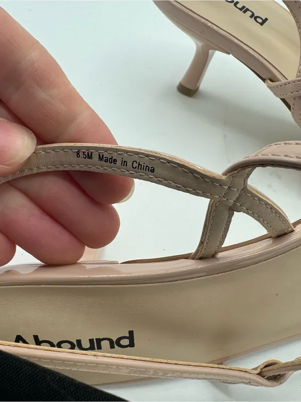 Abound Mandy Serenity Slingback Strappy‎ Sandals Size 8.5 cream beige neutral - Image 2