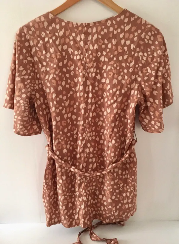 Maternity Blouse Tan - Image 3