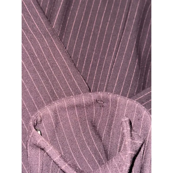 Phoebe Pinstripe Blazer Jacket Women 4 Three Button‎ Fitted Career Academia - Image 13