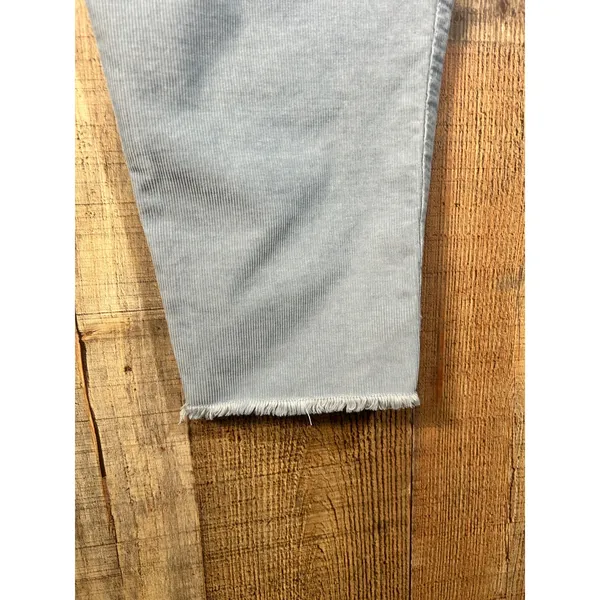 Aerie Light Blue Corduroy Overalls Raw Hem Adjustable Straps Size S Small P - Image 2
