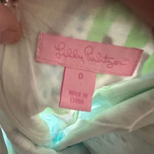 Lilly Pulitzer Lets Cha Cha gold neckline 0 Janice shirt dress - Image 4
