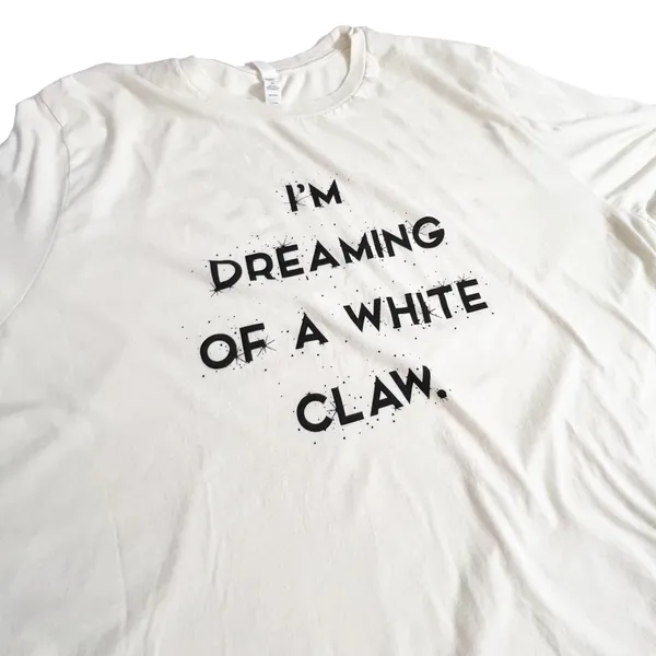Bella Canvas I'm Dreaming of a White Claw Holiday Tee 3X - Image 5