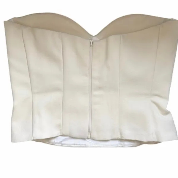 ZARA Strapless Corset Bustier Sweetheart Neckline S 4 6 - Image 4