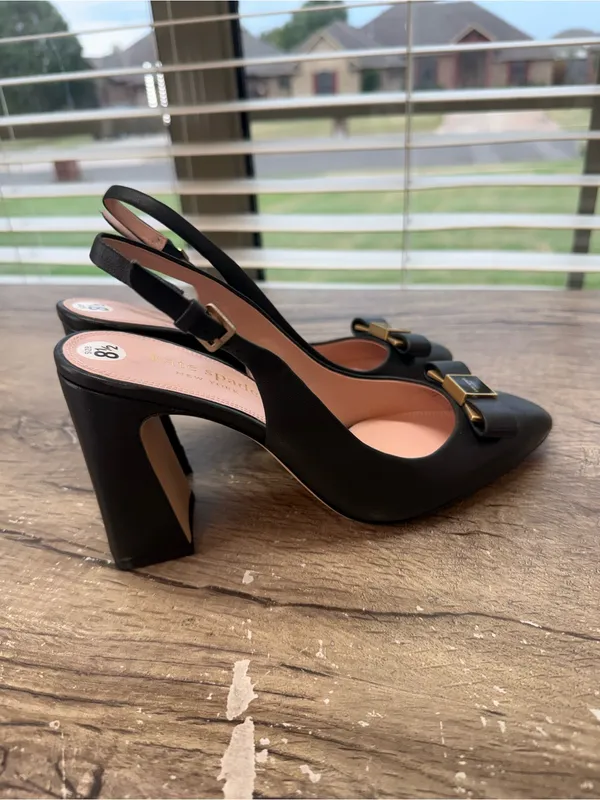 kate spade new york® Bowdie Slingback Heels size 8.5 - Image 8