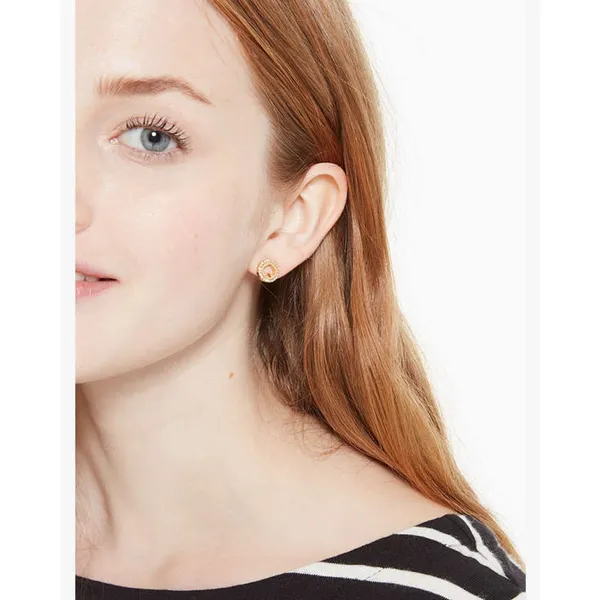 Kate Spade NY Spot The Spade Pave Halo Spade Studs One Size - Image 2